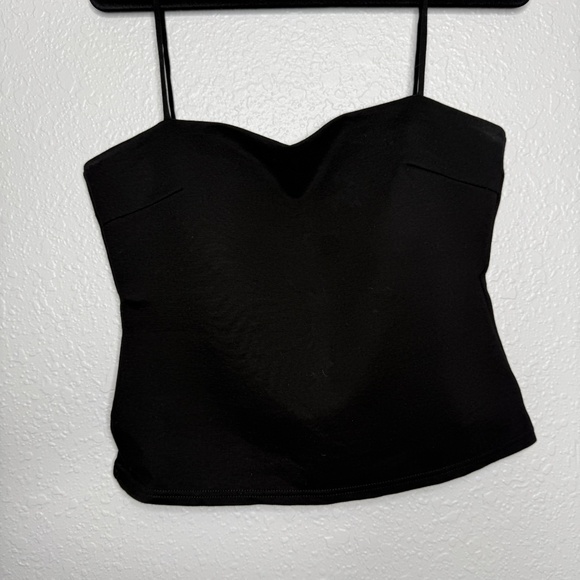 Love Bonito Black tank to with  padding & thin straps size 8 -cp - Picture 2 of 5